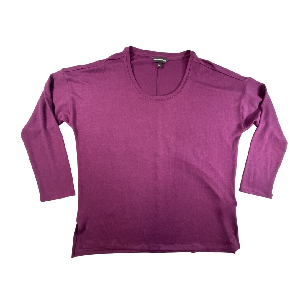 Banana Republic blouse Women's size Large purple